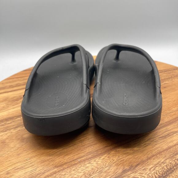 OOFOS Original Sandals Mens Size 11 Black Recovery Comfort Thong Flip Flops main image 7